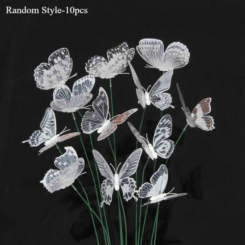 Vibrant Butterfly Garden Stakes Set – 10 Pieces for Your Decoration