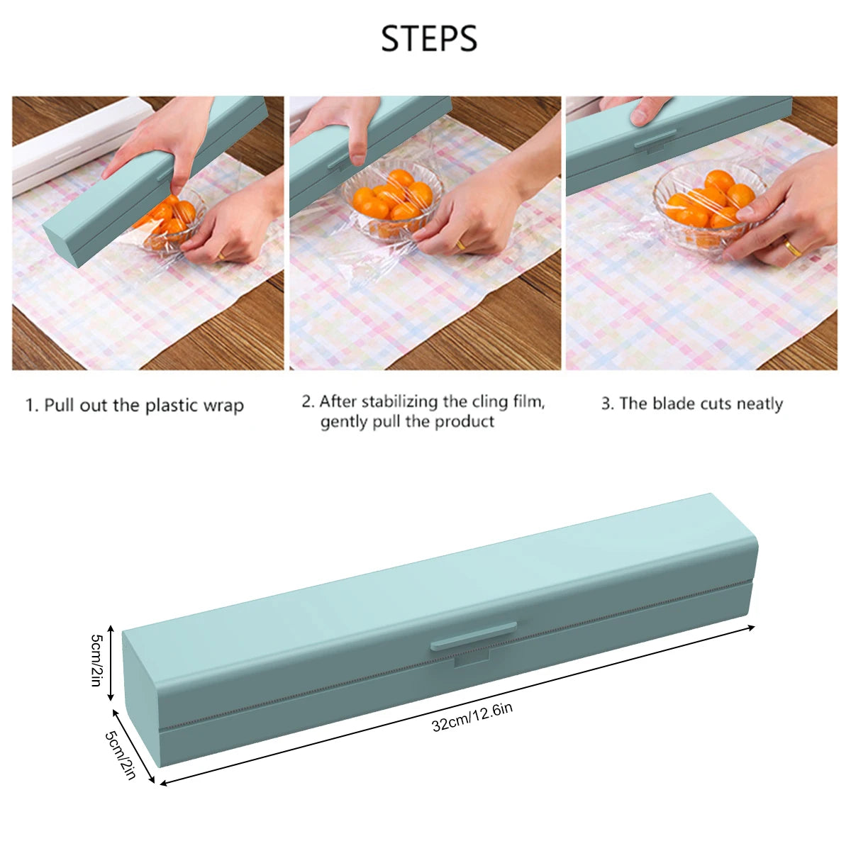 Practical Foil Dispenser for the Kitchen | Magnetic & Stainless Steel | 32 cm