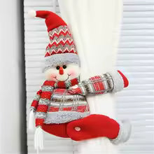 Festive Curtain Tie-backs | Cute Designs for Christmas | 46×14 cm