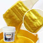 Wasserbasierte Metallicfarbe mit Pinsel – Elegante Glanzfinish