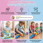 Bauernhof Lernspielzeug für Kinder im Montessori-Stil