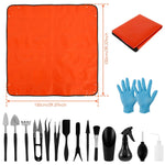 Small Garden Professional Tool Set | 13 or 16 Pieces | Includes Repotting Mat for Succulents & Bonsai