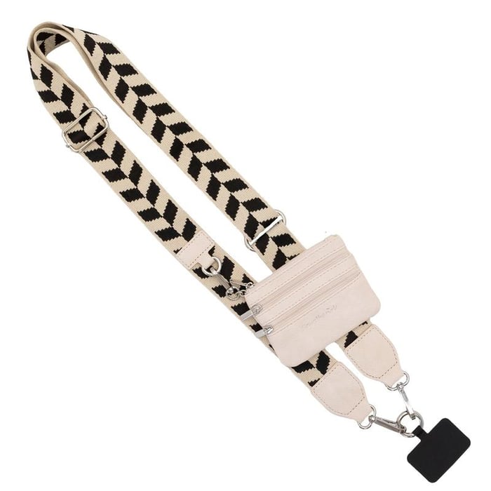 Stylish carrying strap for smartphones and cards