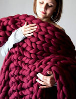 Kuschelige Strickdecke für ultimativen Komfort