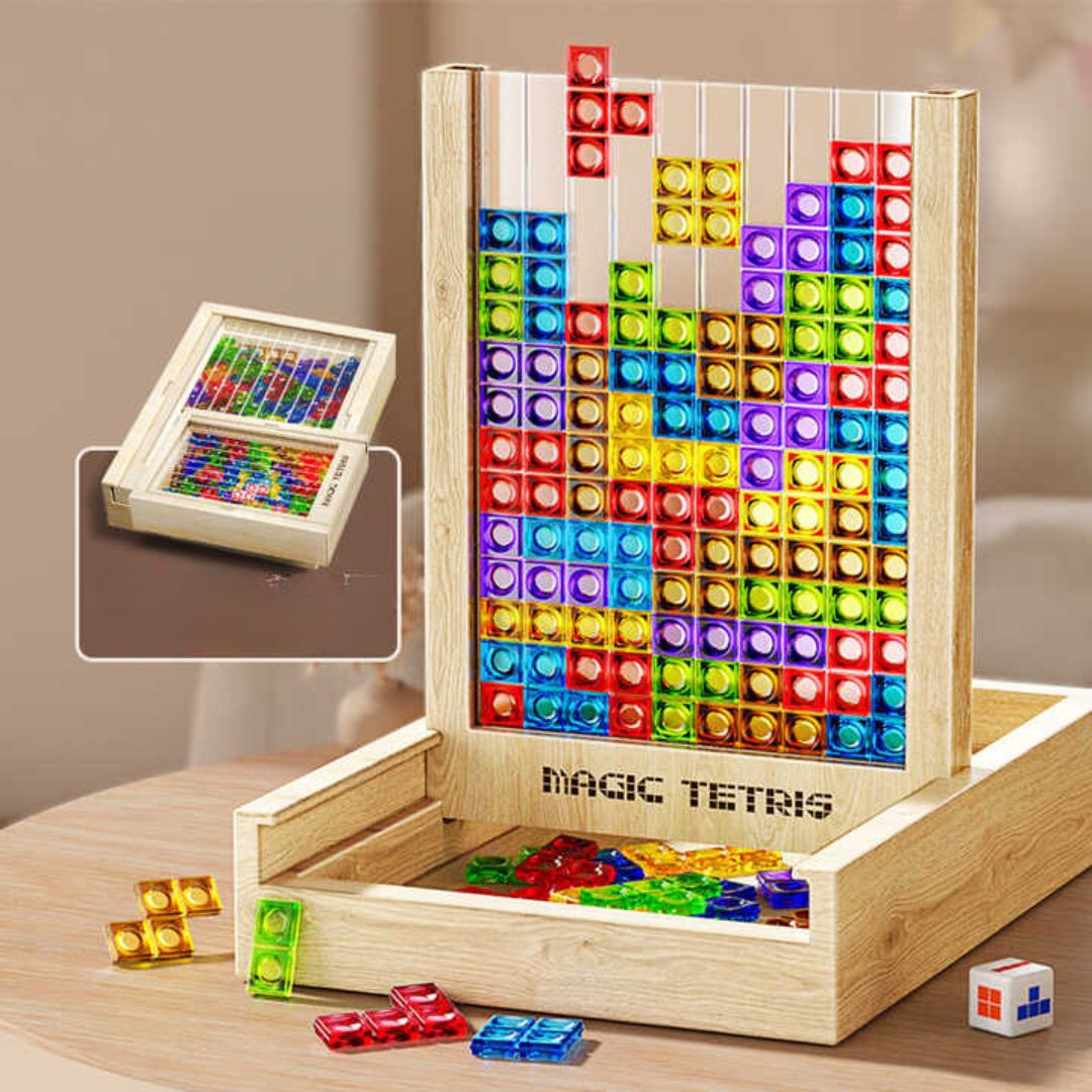 Holz Tetris Spiel – Klassische Variante