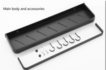 Eckregal aus schwarzem Aluminium ohne Bohren – Voltyx