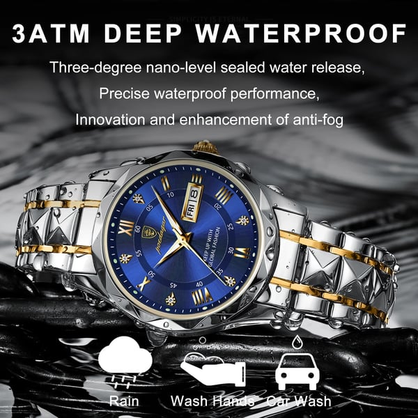 Elegante wasserdichte Herrenarmbanduhr mit Luminous-Funktion