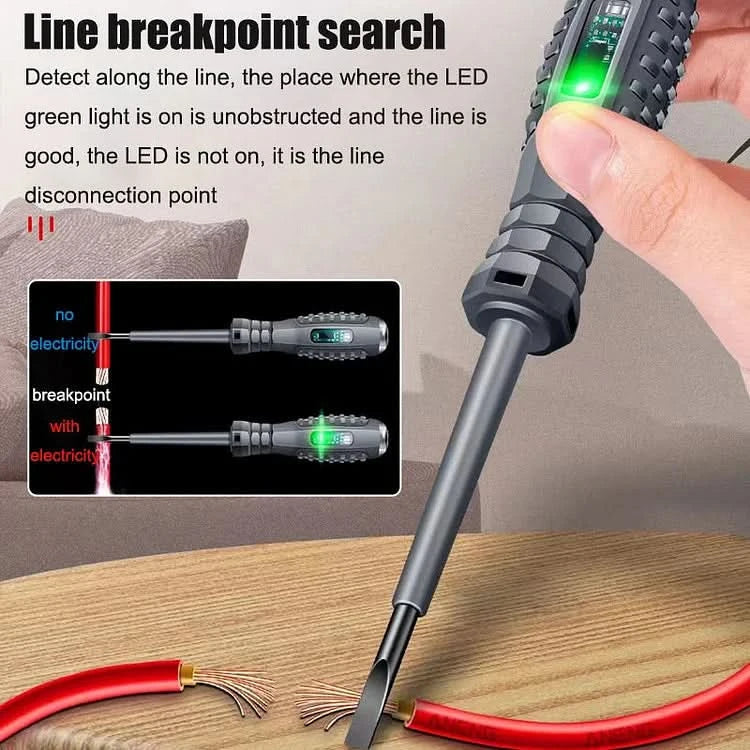 2-in-1 Hochdrehmoment Magnet-Schraubendreher mit Stromdetektor