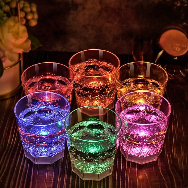 LuminousElegance | LED-Weingläser Set (6 Stück)