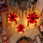 Leuchtende Geschenkboxen – Set mit 3 LED-Weihnachtsgeschenken für drinnen und draußen