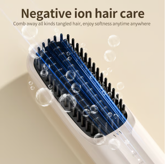 Glorious Hair – Cordless Straightening Brush for On the Go