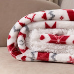 Festive Sherpa Blanket for Cozy Christmas Evenings
