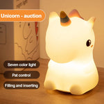 LumiEinhorn LED Night Light | Rechargeable & Touch Control | Magical Lighting for Children's Rooms