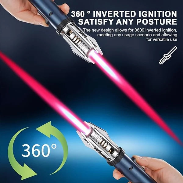 Robuster Gasanzünder mit 360° drehbarem Kopf und Metallgehäuse