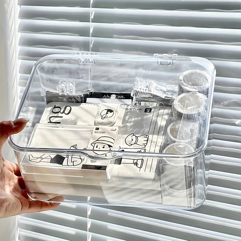 Elegante Acryl-Aufbewahrungsbox | Vielseitiger Organizer für Zuhause