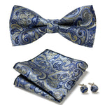 Elegant set with stylish bow ties and accessories