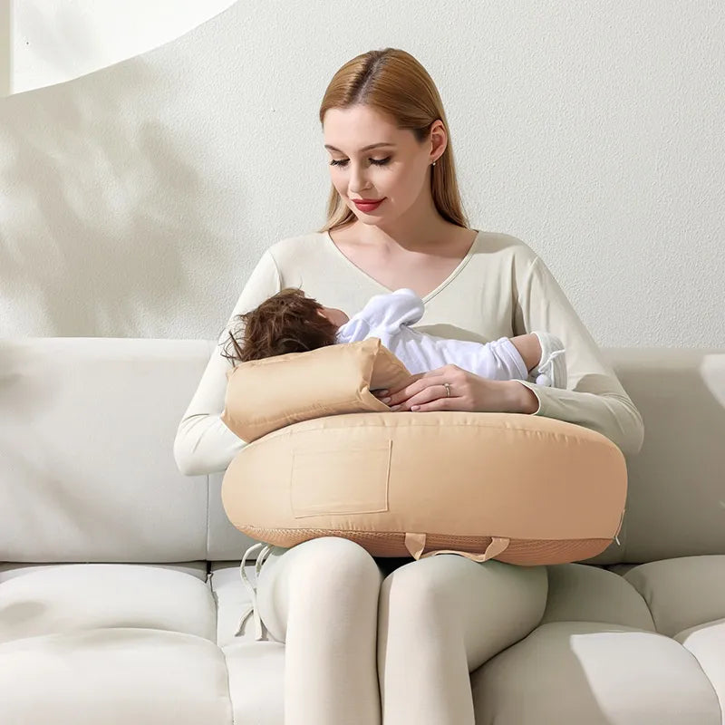 Ergonomisches Stillkissen mit Rückenstütze für bequemes Füttern