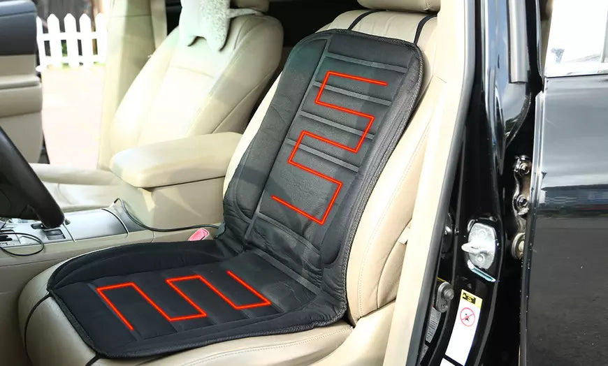Heizbare Autositzauflage – 12V Memory-Schaum Kissen für Sitz und Rücken