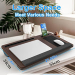 Ergonomischer Laptopständer mit Handballenauflage und Ablagen