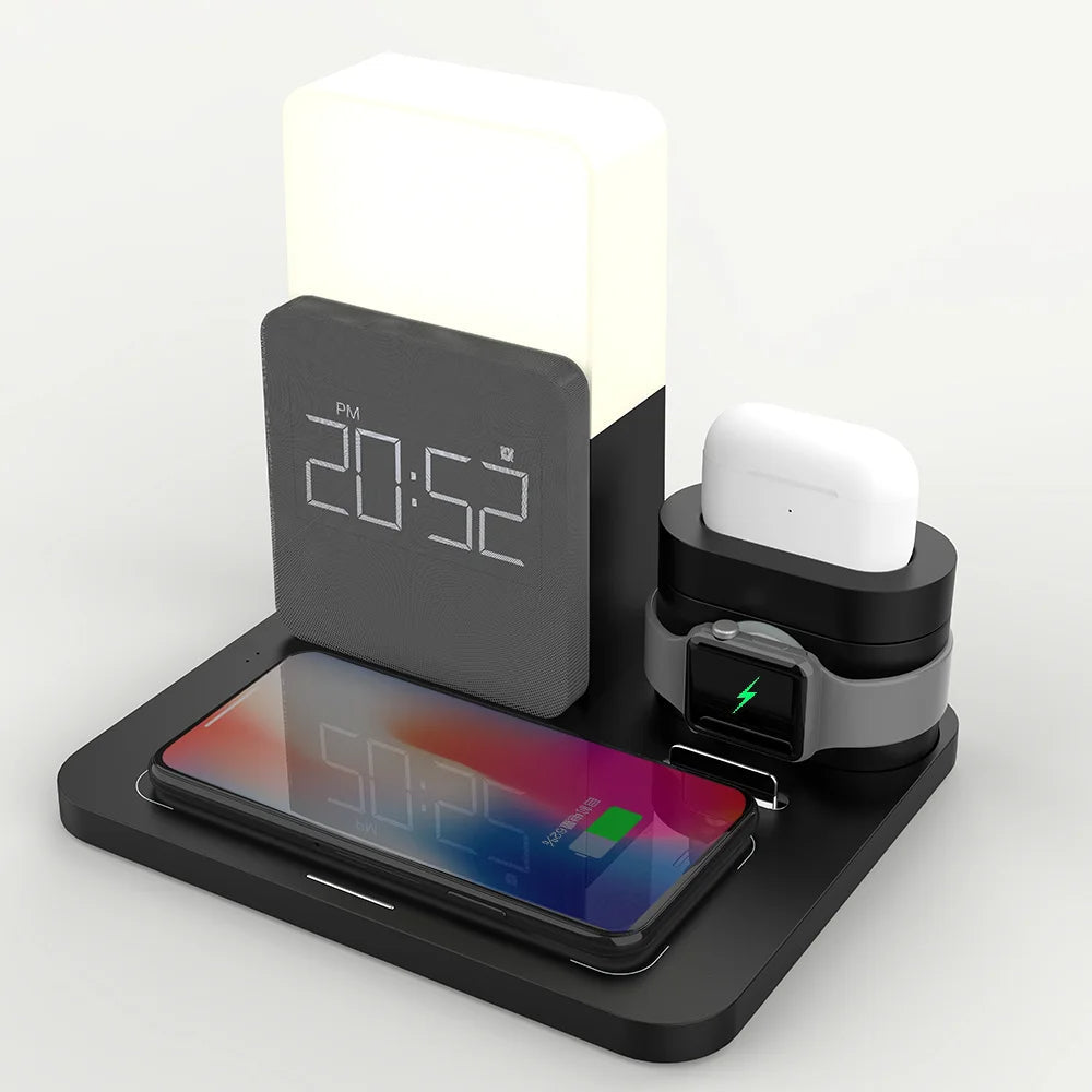 LumiCharge - Elegant Charging and Lighting Station for Your Bedroom