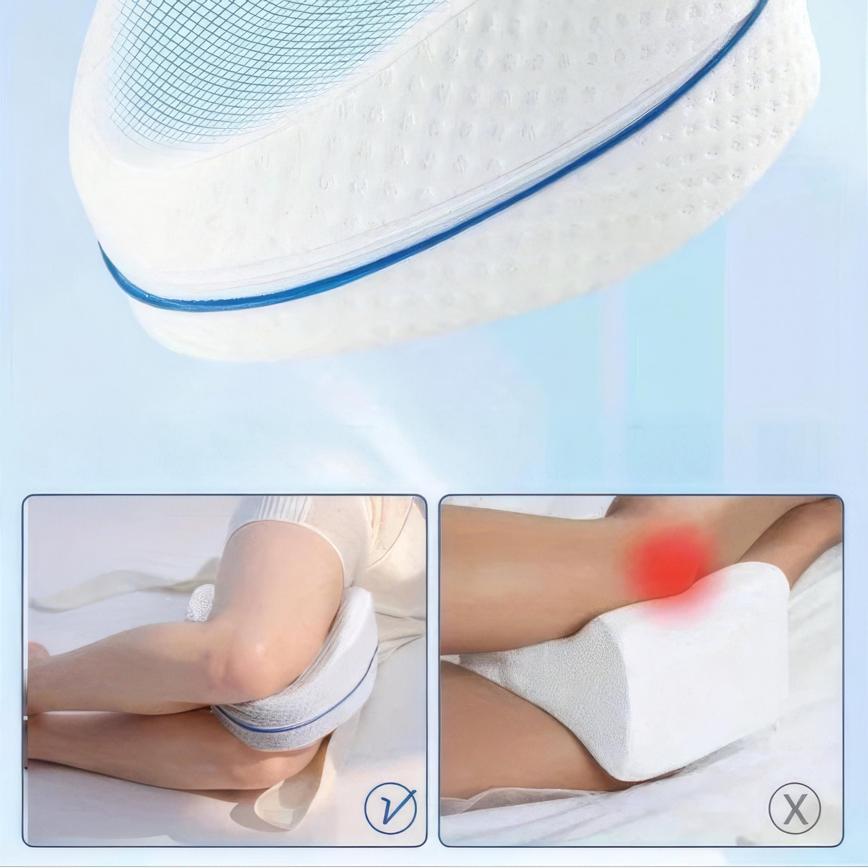 LumiComfort – Ergonomic Leg Pillow for Relaxing Nights