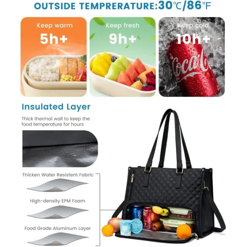 Comfortable 2-in-1 Bag for Laptop and Meals