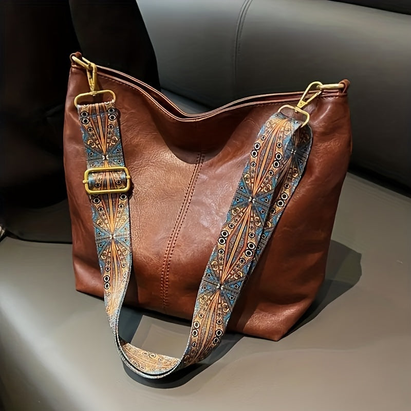 Städtische PU Umhängetasche – Weiße Messengerbag mit Reißverschluss