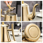 Elegante Teekanne aus Edelstahl mit herausnehmbarem Sieb – 1L, 1.5L, 2L