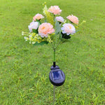 Sonnenblüte Gartenlampe Hibiskus | LED Blumenleuchte | 62 cm hoch