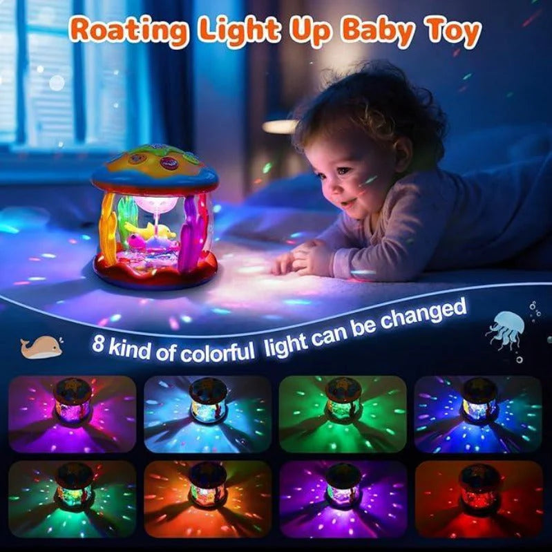 Fantasievolles Nachtlicht-Projektor für Babys mit Musik