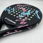 SportXpert 4015 - Hochwertiges Padelracket aus Kohlefaser & EVA-Schaum