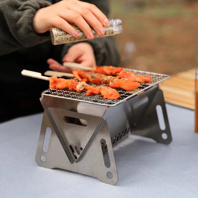 Faltbarer Edelstahl-Grill für unterwegs | FireNest