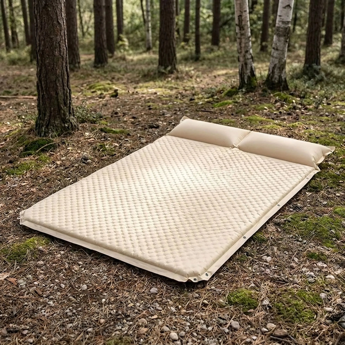 Self-Inflating Sleeping Pad with Pillow for Camping - Unisex