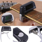 2-in-1 Gitarren Zubehör mit LCD-Bildschirm – Kapodaster & Stimmgerät