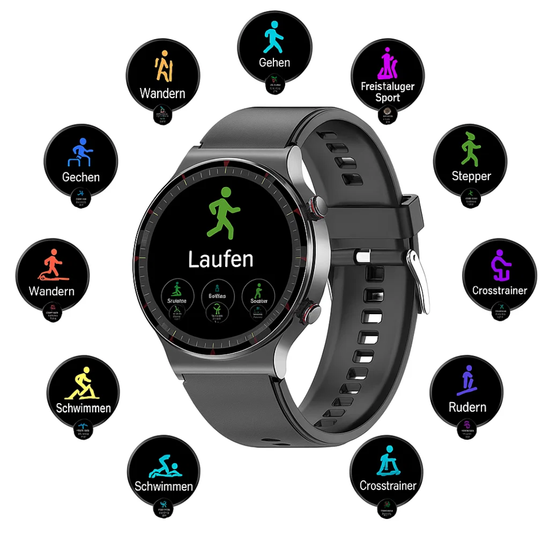 Intelligente EKG-Smartwatch mit präziser Sensorik