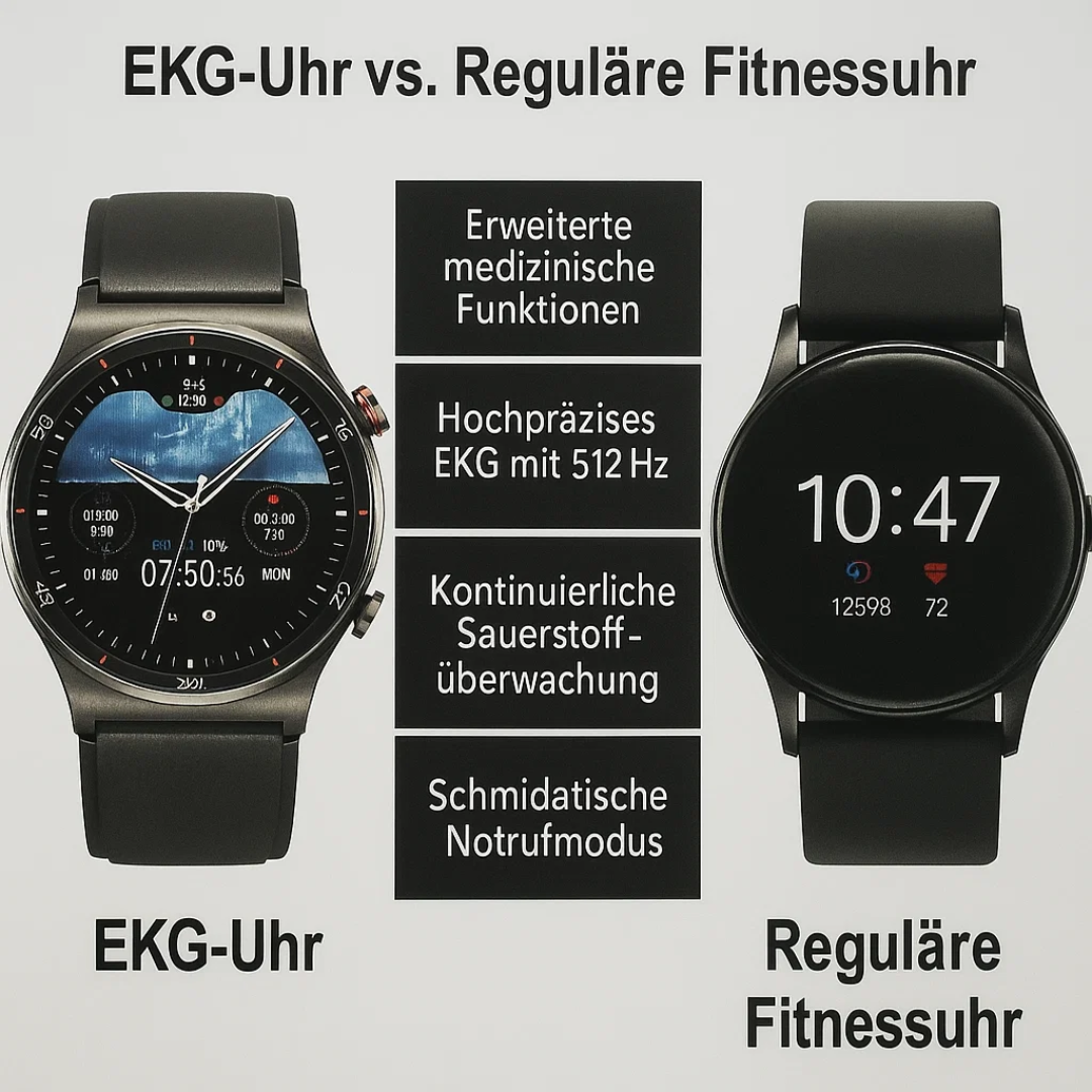 Intelligente EKG-Smartwatch mit präziser Sensorik