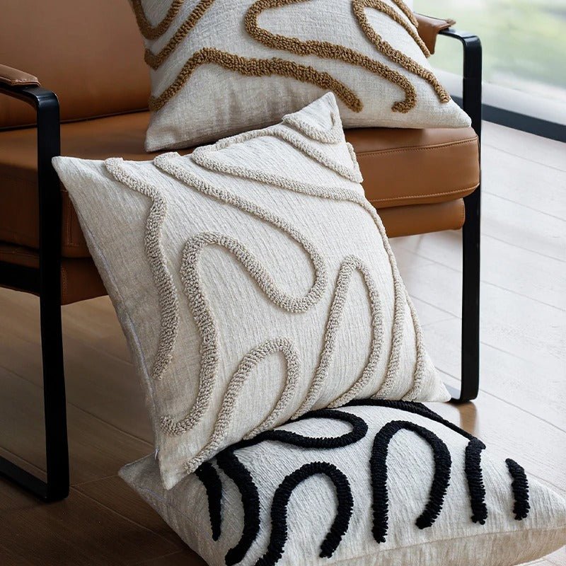 Eleganter Chenille Kissenbezug mit Stilvollem Design