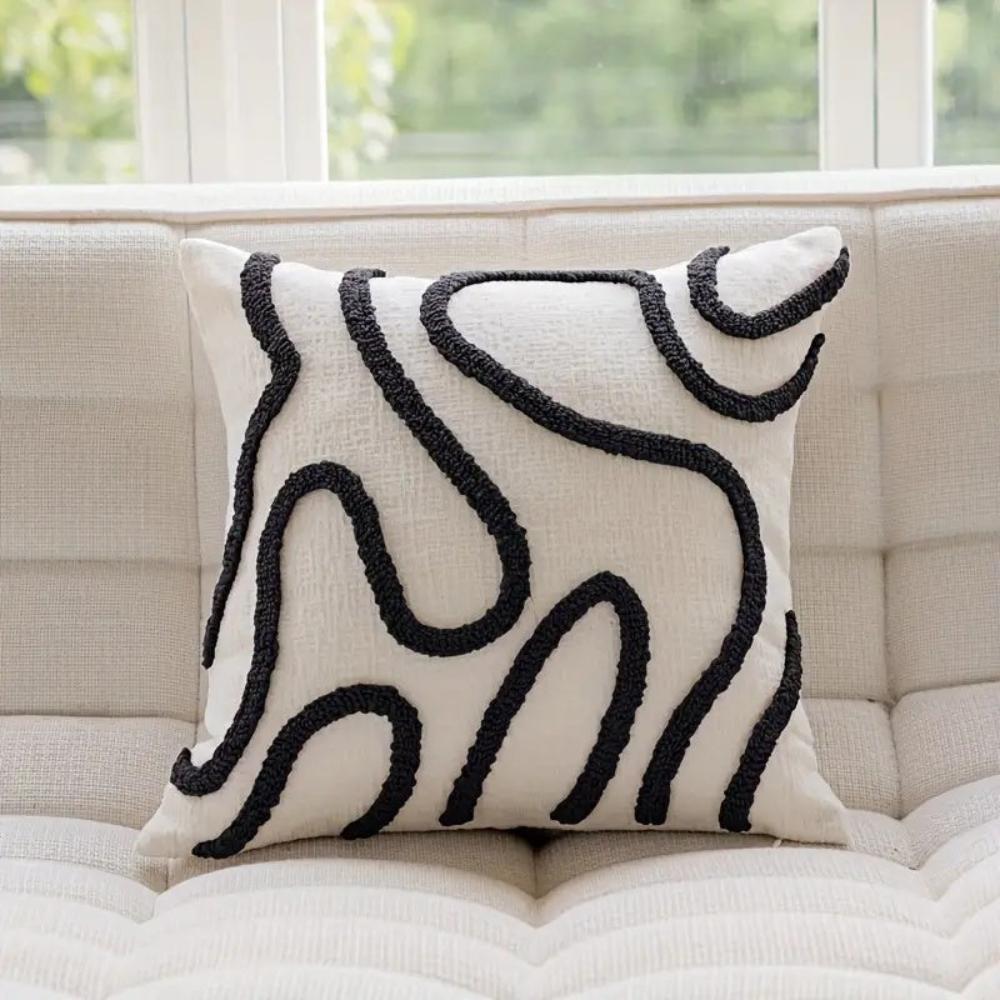 Eleganter Chenille Kissenbezug mit Stilvollem Design