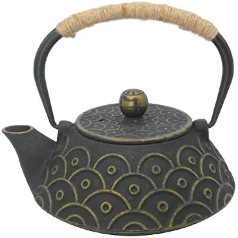 Gusseiserne Teekanne mit Edelstahl-Infuser für losen Tee