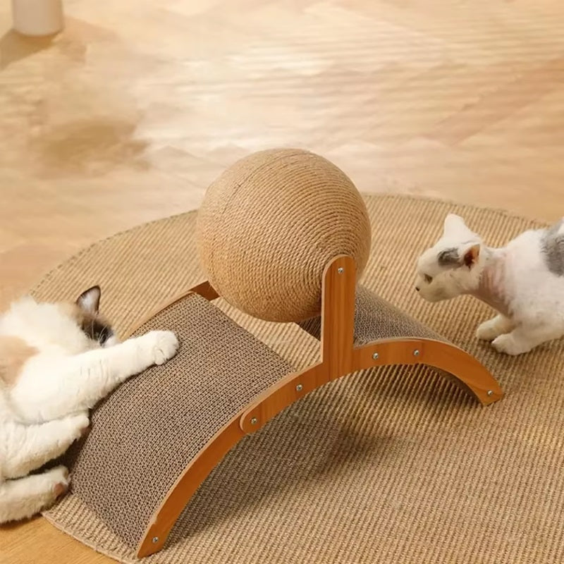 Robuster Katzenkratzbaum mit Sisalball