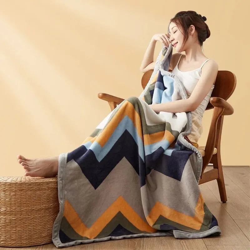 Flannel Comfort Blanket | Extra Thick, Soft, and Cuddly | All-Season Blanket