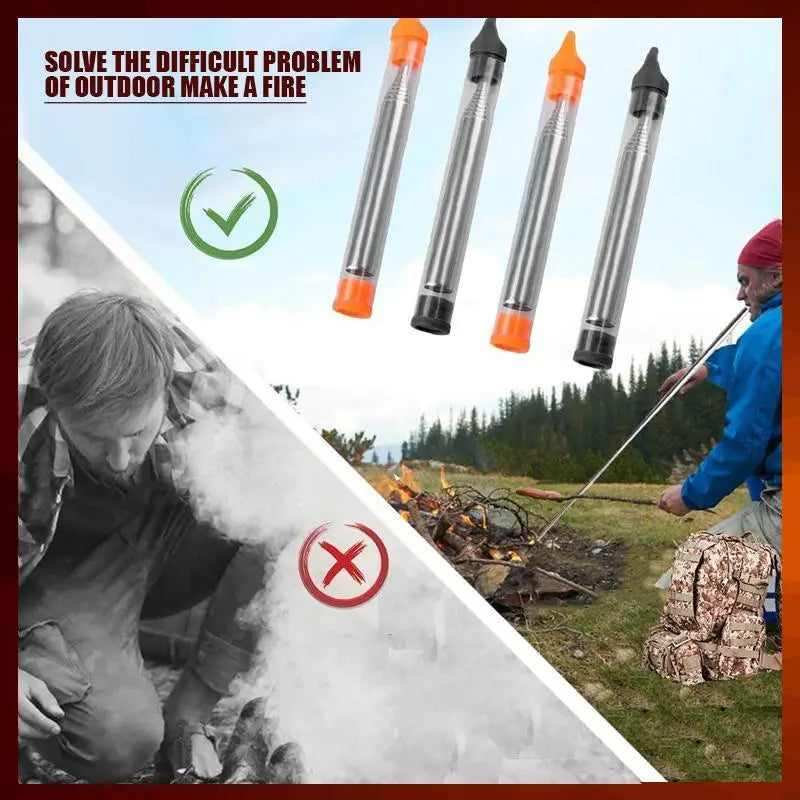 FirePuster Pro - Telescopic Blowpipe for Outdoor Adventures