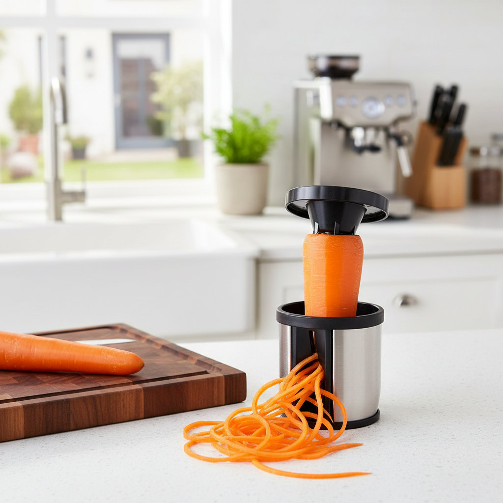 Gemüse-Spiralizer aus Edelstahl – Perfekte Spiralen für Ihr Essen
