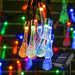Solar-Lichterkette mit Wassertropfen-Design – 8 Modi