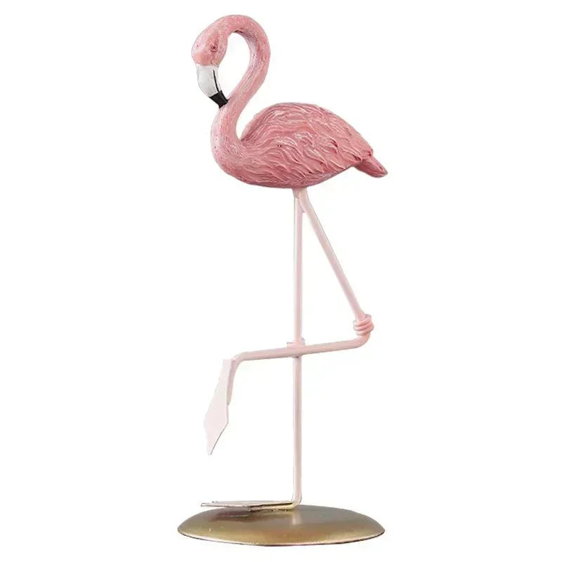 Playful Flamingo Sculpture for Creative Accents