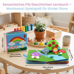 Montessori Lernbuch aus Filz – Sensorisches Geschichtenerzählen für Kinder