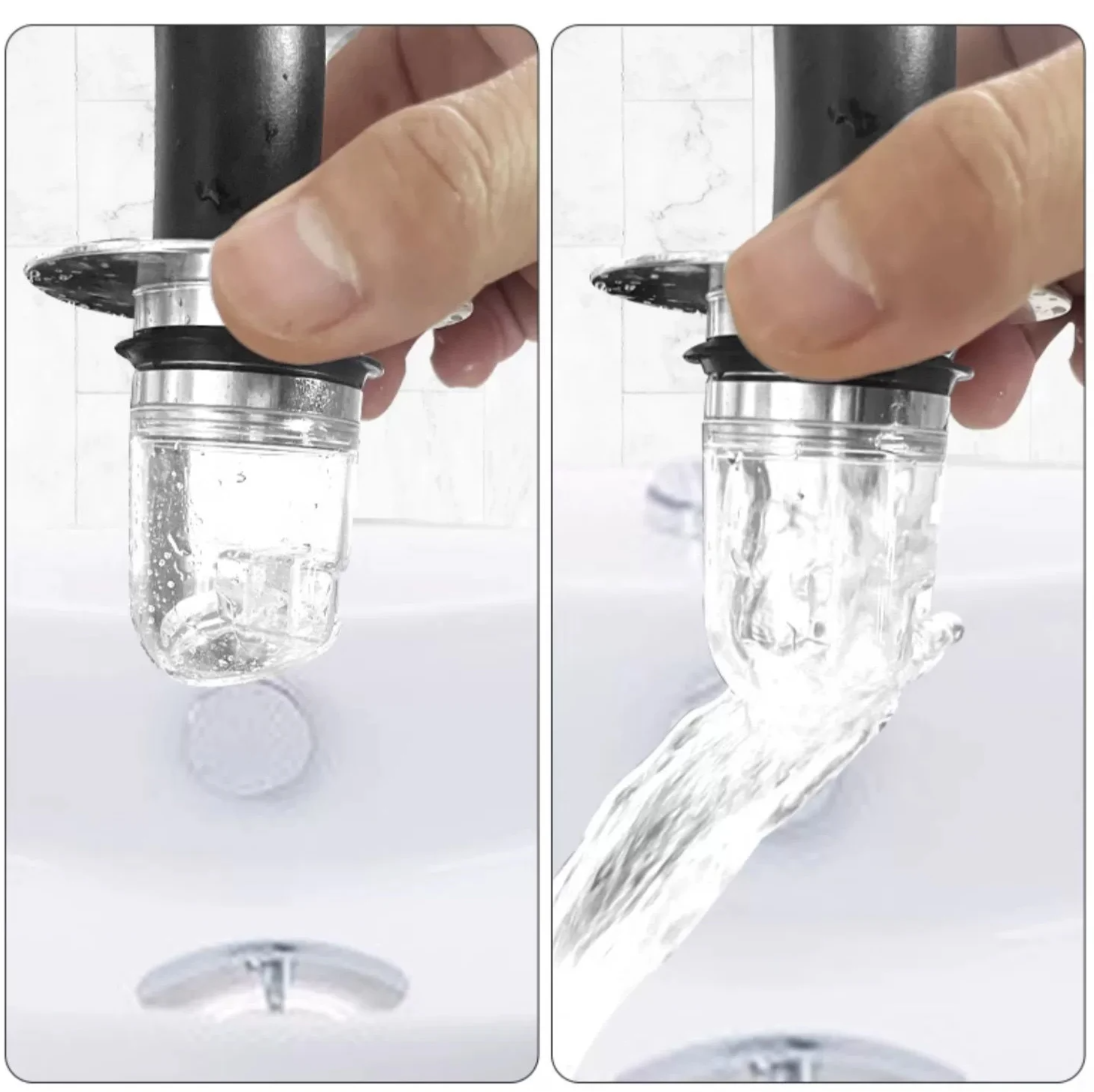 SmartSeal Universeller Pop-Up Abflussstopfen für Küche und Bad
