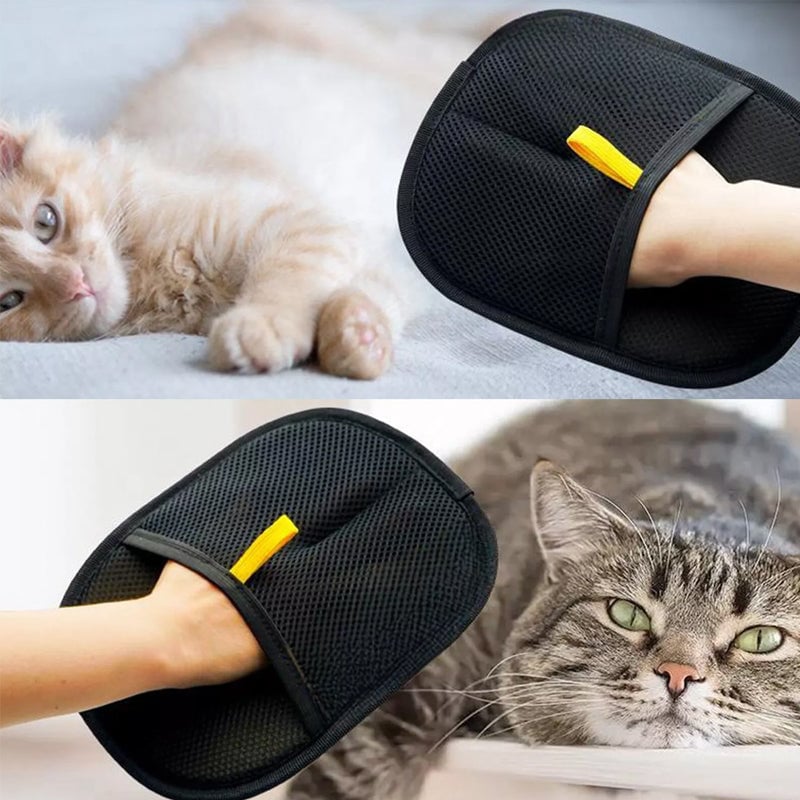 Doppelseitige Tierpflege-Handschuhe zur Fellpflege