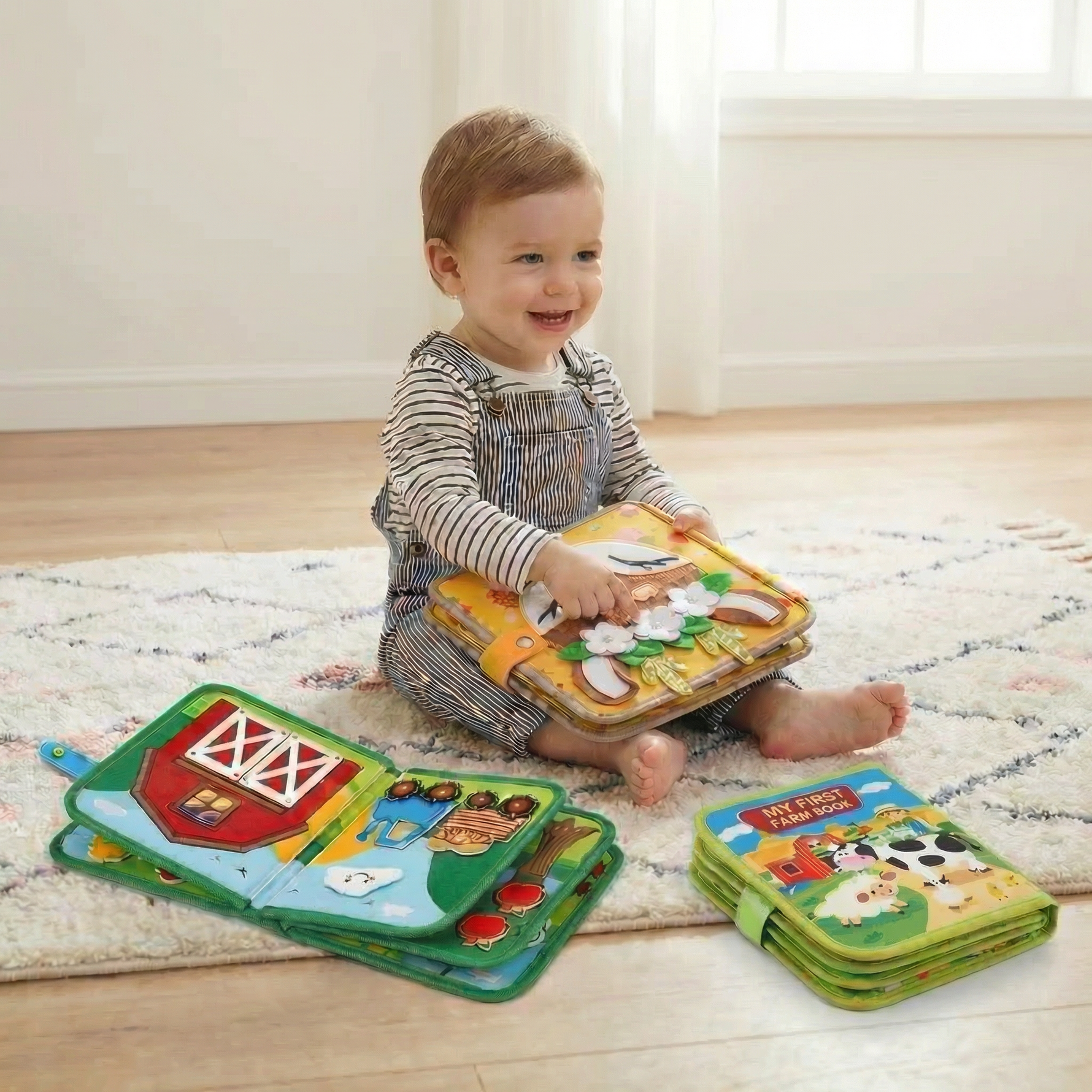 Lernbuch Set aus 3 Teilen für Montessori Spiel und Geschichten