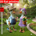 Joyful Garden Plug-in Duck | Charming Acrylic Figure for Your Garden